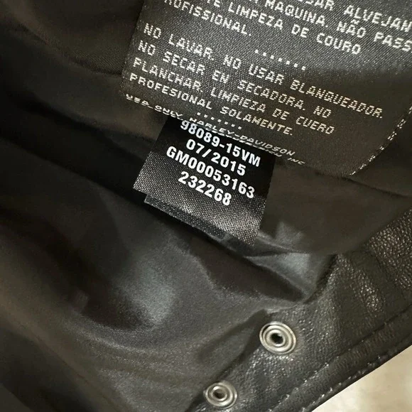 Harley-Davidson Men's Leather Jacket-Long Way Distressed 98089-15VM Sz Small NWT